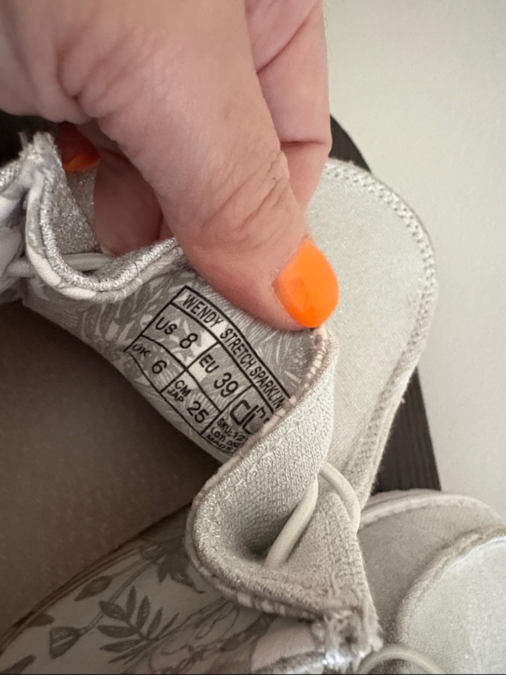 Hey Dude Silver Shimmer Woven Slip-Ons - Picture 4 of 5
